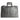 Gray leather briefcase