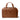 Brown leather duffel bag