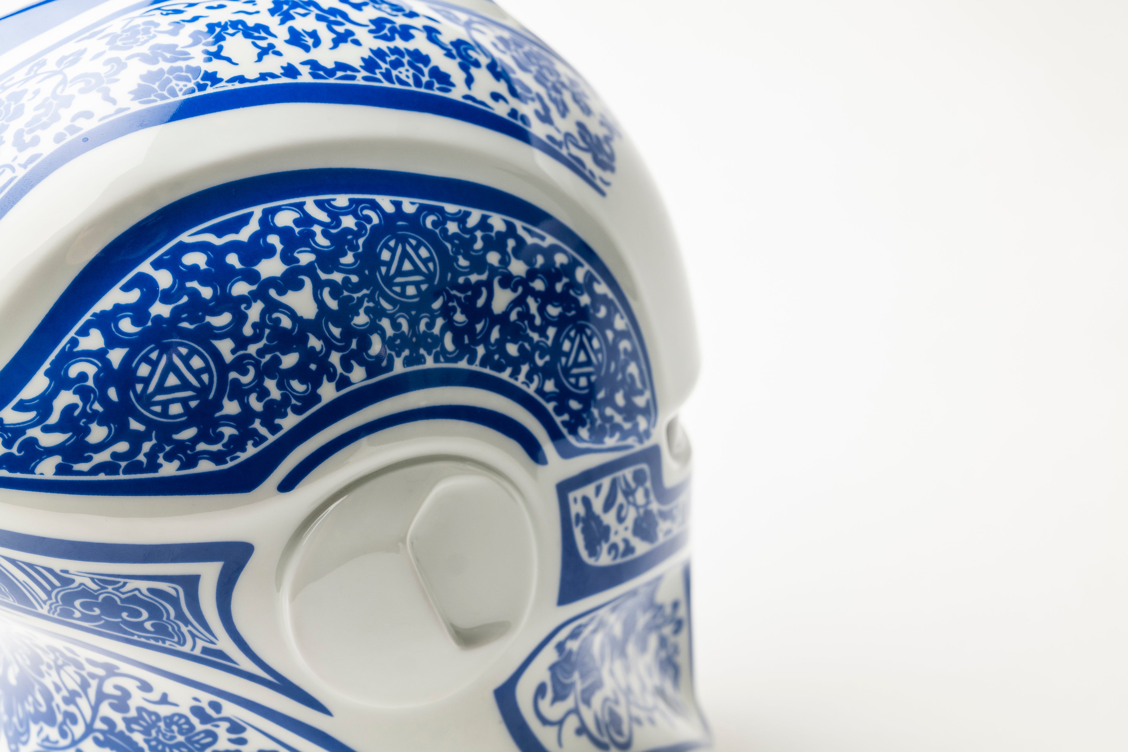ceramic disc motorcycle helmet Porcelain Helmet No. 1 || Sculpture by Discommon Goods