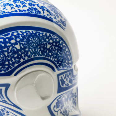 Porcelain Helmet No. 1 || Sculpture by Discommon Goods