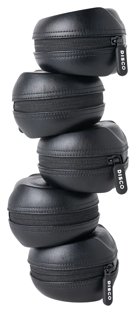 Five Pucks stacked